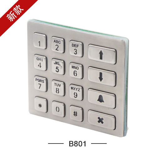 Industrial manufacturer IP65 waterproof numeric 16 keys illuminate keypad for door access