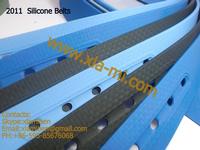 2011 fashion colorful silicone rubber plastic belts