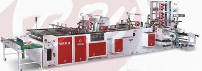 CW-800ZD fully automatic plastic handle bag making machine(four functions)
