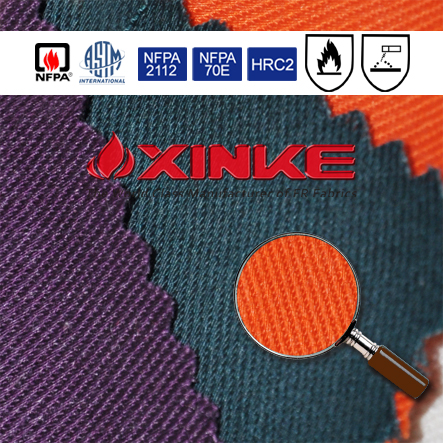 Xinke Protective NFPA 2112 cn cotton nylon fire resistant safe fabric