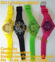 2011 colorful promotional sports silicone watches