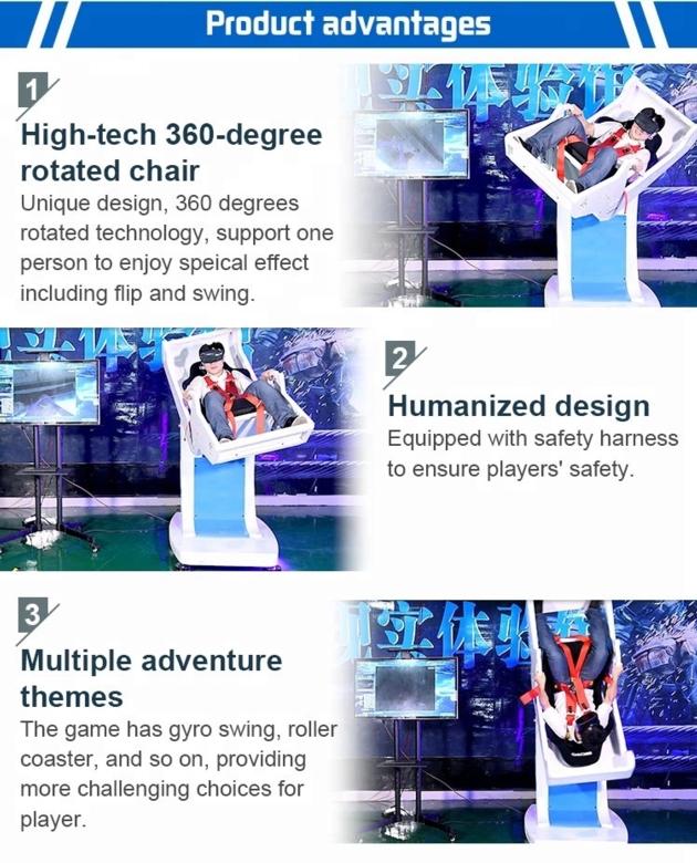 360 Degree VR Flight Simulator Arcade