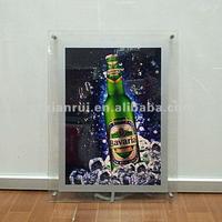 LED frameless acrylic light signs