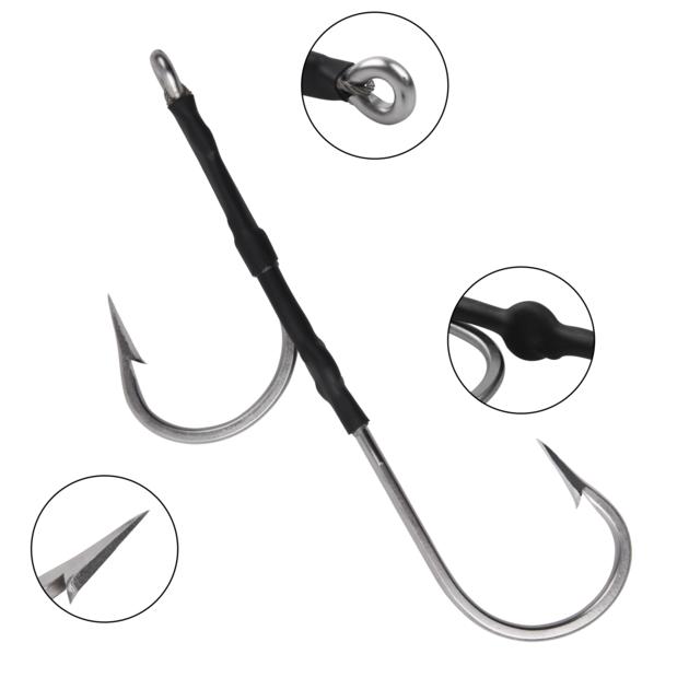 7691S Double Rig Fishing Hooks Circle