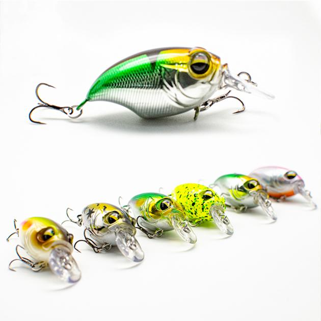 45mm 8g PVC Freshwater Vibration Sinking 6 Sense Bass Fishing Lure High Strength Carbon Steel 