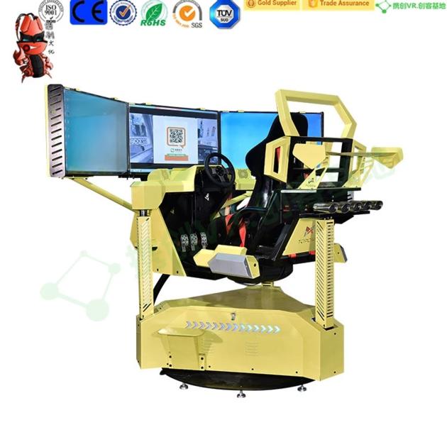 Three Screen Racing Car Video Game Driving Simulator Machine City Car Driving Simulator