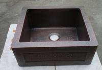 Single Bowl Farmhouse copper sink