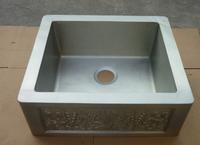 Handmade kitchen copper sink