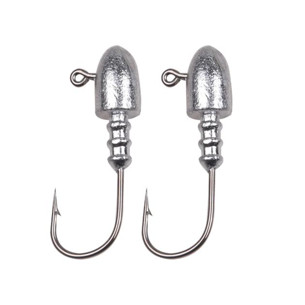 50pcs/bag 2.5g 3.5g 10g fishing hook soft lure screw head jig head for big shad fishing tool fishing