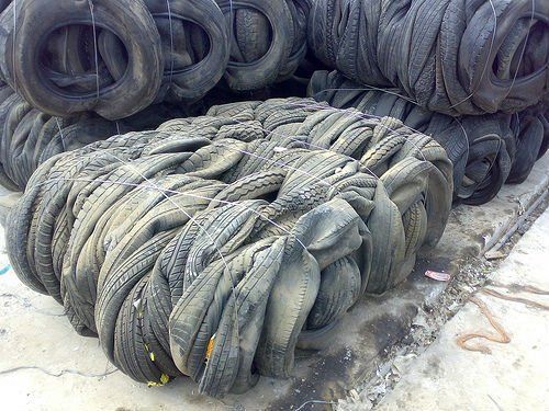 shredding tyre scrap