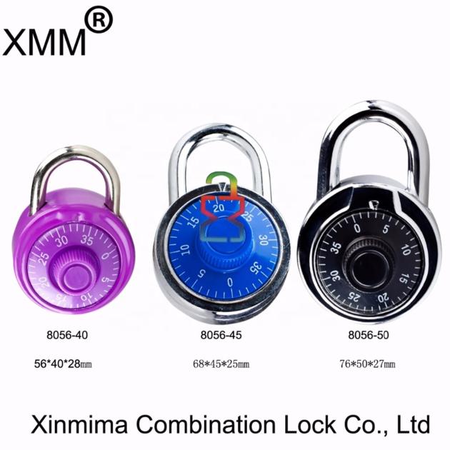 XMM Standard combination padlock with hardened steel shackle xmm-8056