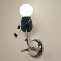 Metal Wall Light with 1 Fairy