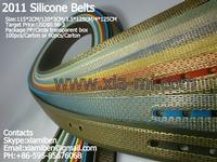 2011 fashion silicone rubber plastic belts