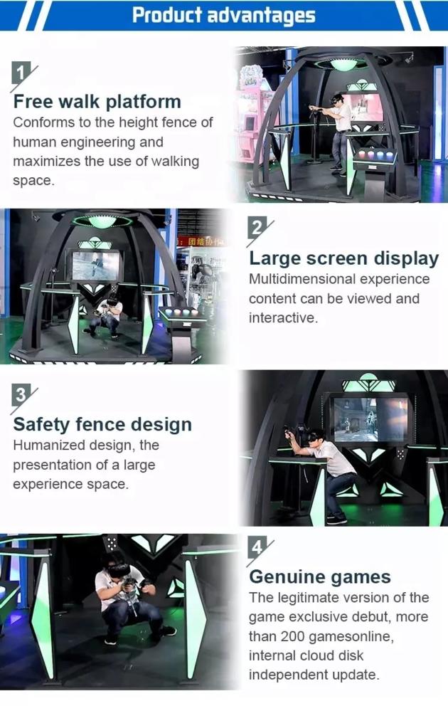 9D Interactive Platform Magic Space Walking