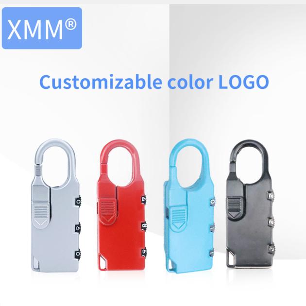 XMM Mini Padlock Zinc Alloy Travel Suitcase Combination Locks XMM-8001