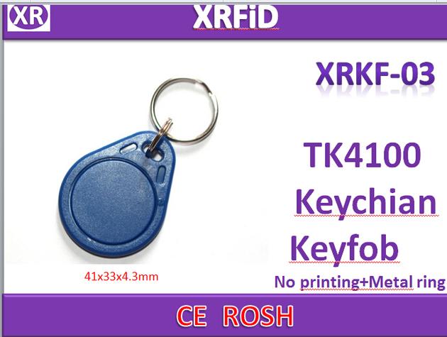 RFID Proximity ID Token Tag Key Ring 125Khz TK4100 RFID cards Red,Blue