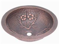 Bathroom copper sinks undermount
