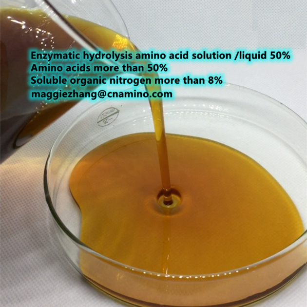 Enzymatic hydrolysis soybean source amino acids liquid 50% Hydrolysate protein with nitrogen 8%