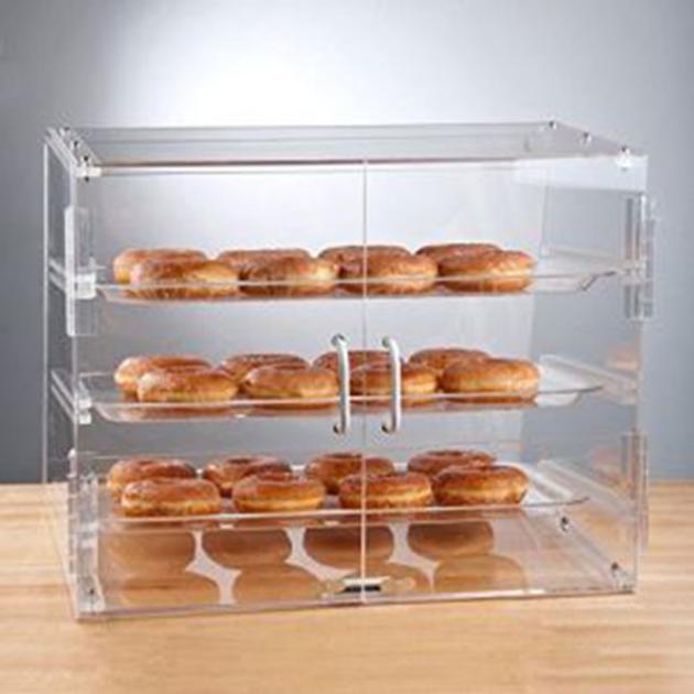 Customized Acrylic Bakery Display-2017 Good Quality Clear 3 Tray Acrylic Bakery Display Case