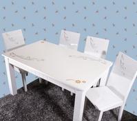Combination of stylish marble dining tables and chairs