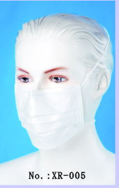 Matt face mask with easy tie
