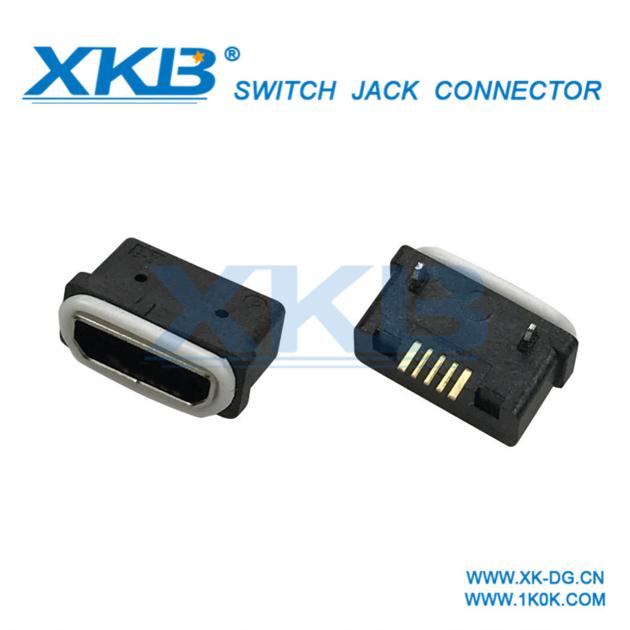 MICRO flat waterproof connector female seat