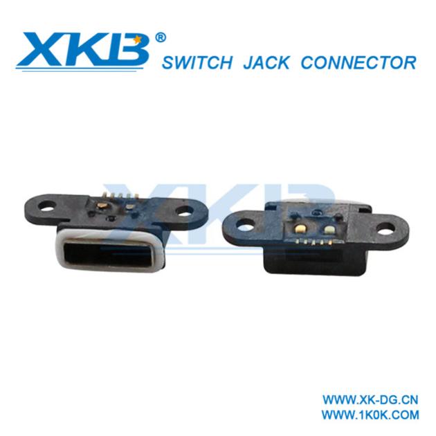 Waterproof micro usb seat connector