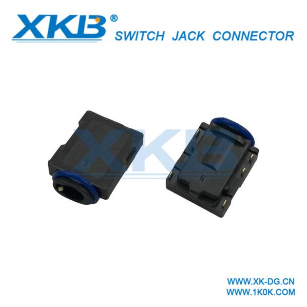 Factory direct headphone jack / 3.5mm / patch oblique type / sink plate waterproof headset audio fem