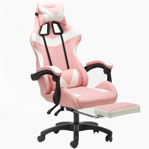 Gaming chair with footrest