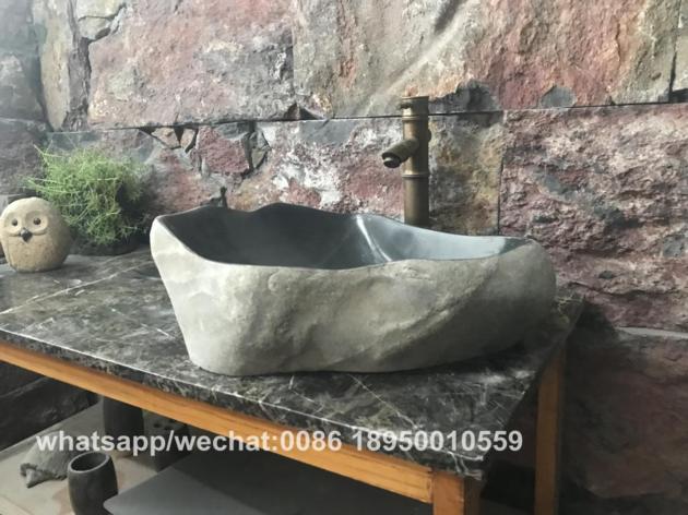 Black River Stone Bath Vessel Sinks