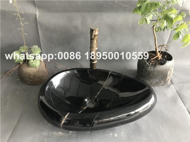 China Carrara Grey Marble Bath Vessel