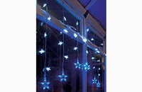 54 Blue and White Led Star Curtain Light,christmas lights,LED lights,curtain lights