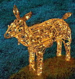 3D Illuminated Feeding Reindeer,christmas lights,rope lights