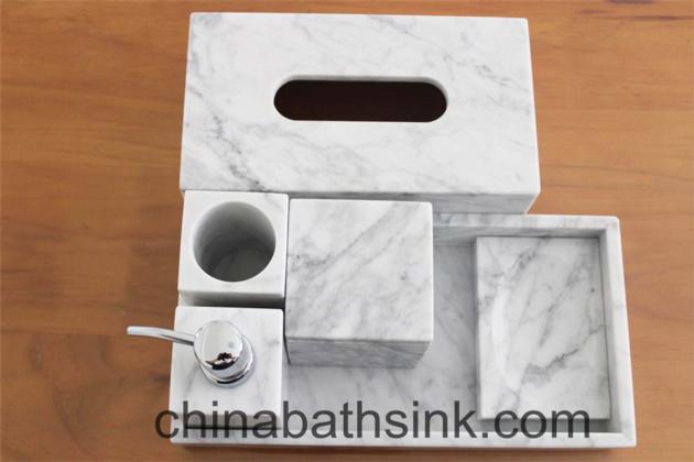 Carrara White Marble bathroom sets marble bathroom products