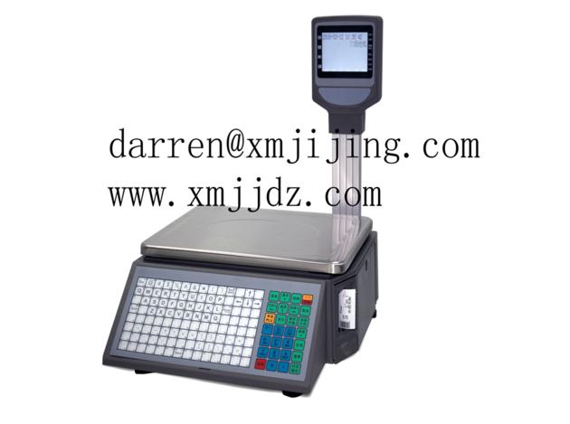 Hot selling balance scale with label printer