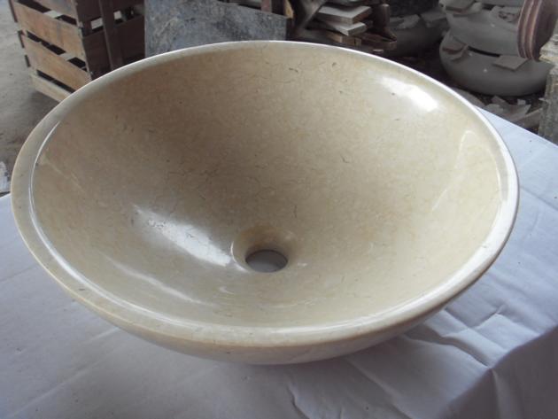 Cream Marfil Beige Marble Bath Round