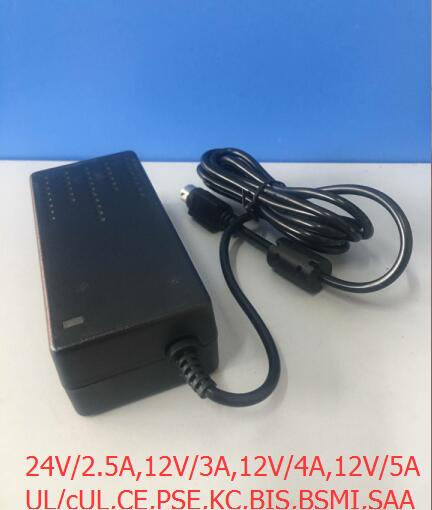 12V/3A,4A,5A24V/2.5A,desktop ac adapter power supply with UL/cUL,CE,BIS,KC,PSE,BSMI certificates