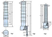 Porcelain cross-arm insulator