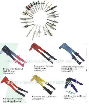 blind rivet, blind rivet nut, riveter gun