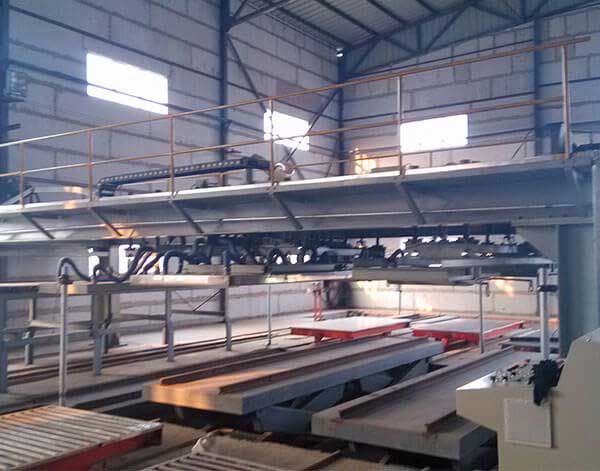 Calcium silicate board processing machine