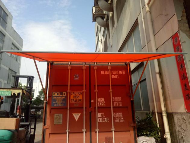 Folding Container Awning