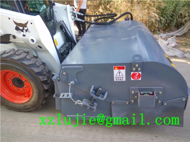 skid loader road sweeper attachments