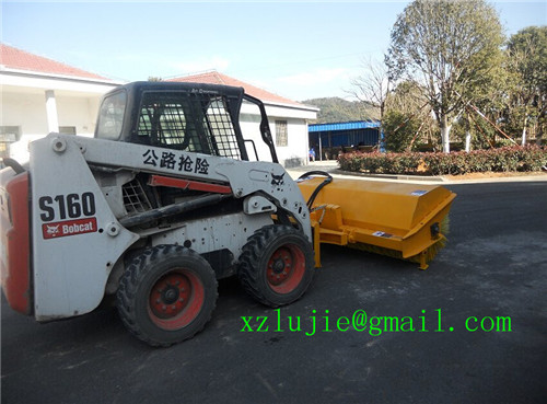 snow sweeper attachments for skid loader
