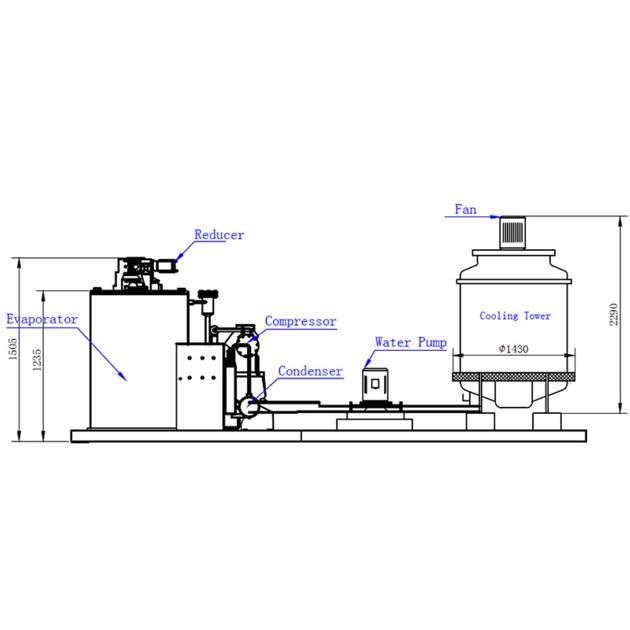 8Ton Flake Ice Maker
