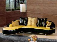 Modern Leather Sofa, Living Room Furniture, Upholstered Seat, Stylish Sofa, L Sharp Sofa, Furniture