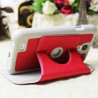 360 rotating stand leather case for galaxy s4,for galaxy s4 rotating case