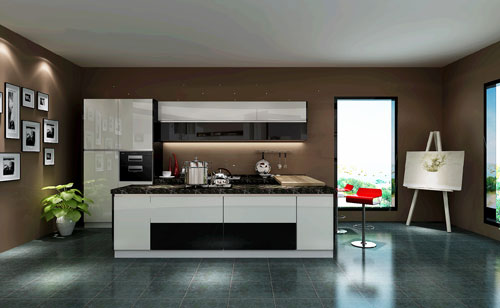 YALIG Lacquering Kitchen Cabinet