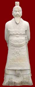 stone carving--Portrait of Emperor Qin