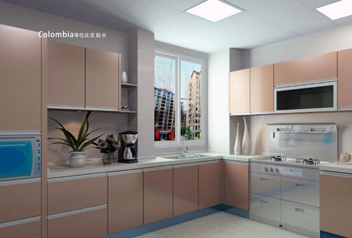 YALIG Melamine Kitchen Cabinet