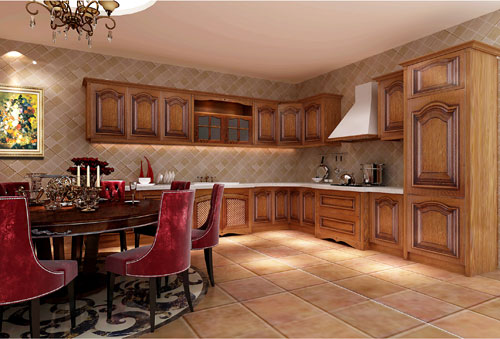 YALIG Solid Wood Kitchen Cabinet